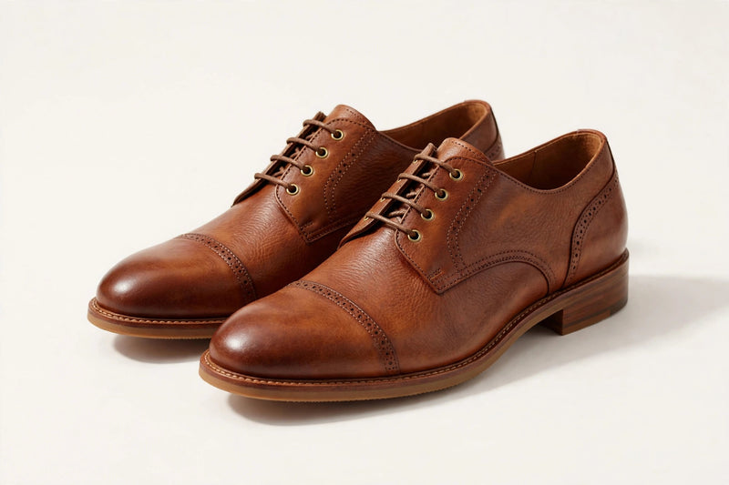 Full-Grain Leather Derby Shoes