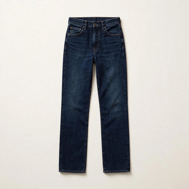 High-Rise Straight-Leg Jeans