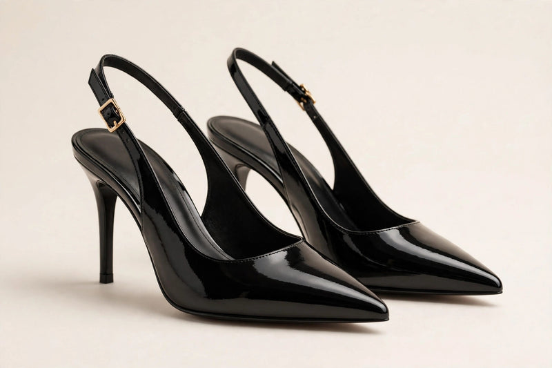 Patent Slingback Heels