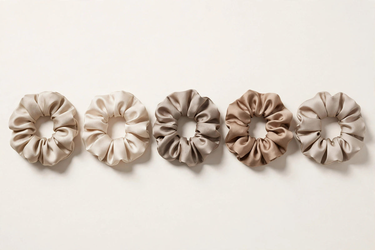 Silk Scrunchie Set (5-Pack)