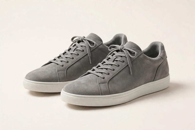 Stone Gray Court Sneakers