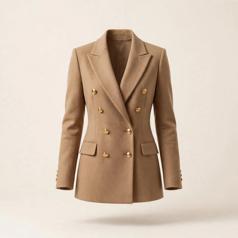 Tailored Double-Breasted Blazer